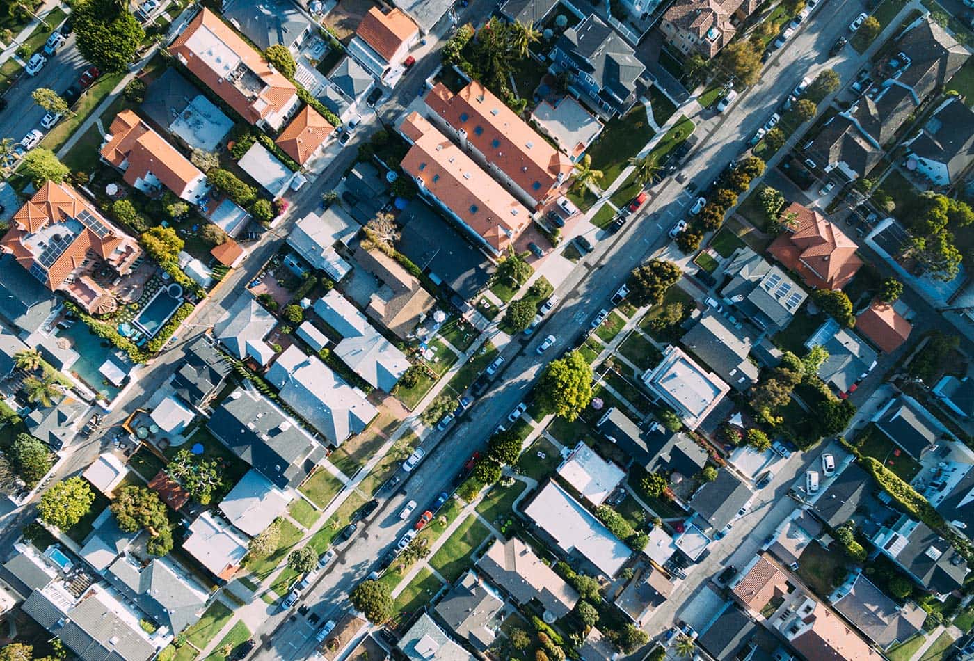 Aerial View Housing Development